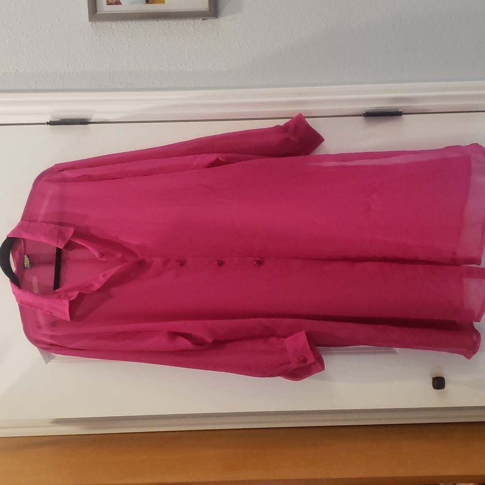 Long Sheer. Komdo dress top 2x